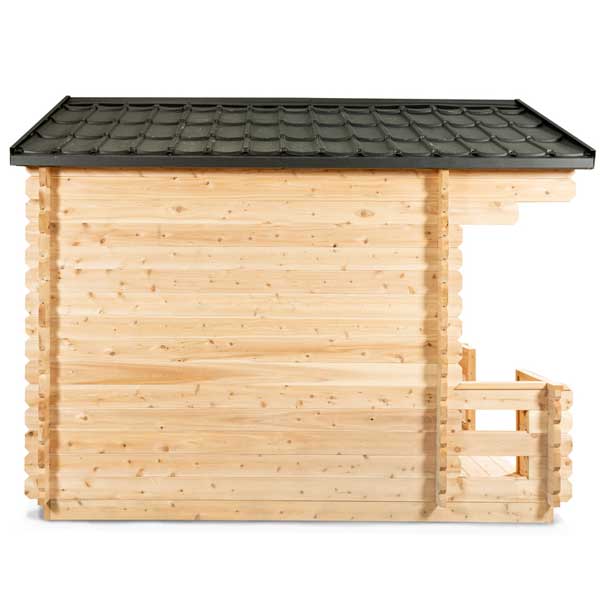 CT Georgian Cabin Electric Heater Sauna with Porch